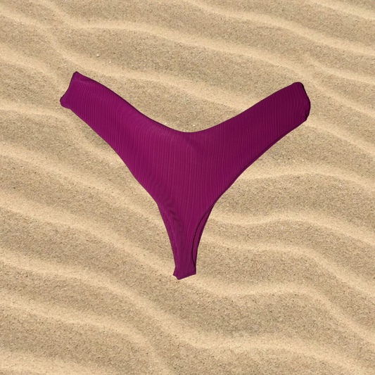 rylee bottom cheeky raspberry ribbed Large/XL