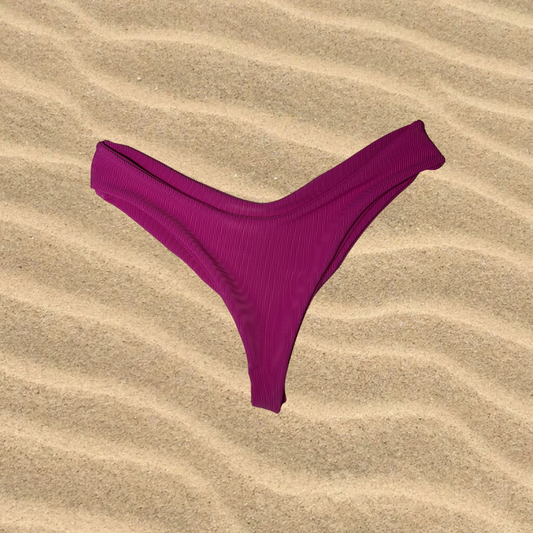 rylee bottom cheeky raspberry ribbed Large/XL